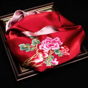 Chinese rose pattern 1# (hand-embroidery)
