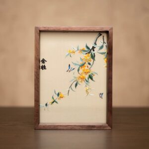 Golden Osmanthus pattern (hand-embroidery)