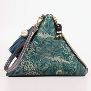 Water ripple triangle Handbag