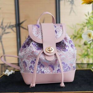 Song Brocade New Chinese Backpack (Pink)