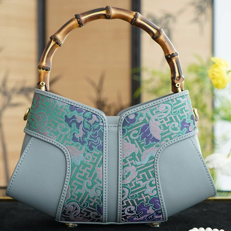 Song Brocade Bamboo Joint Bag