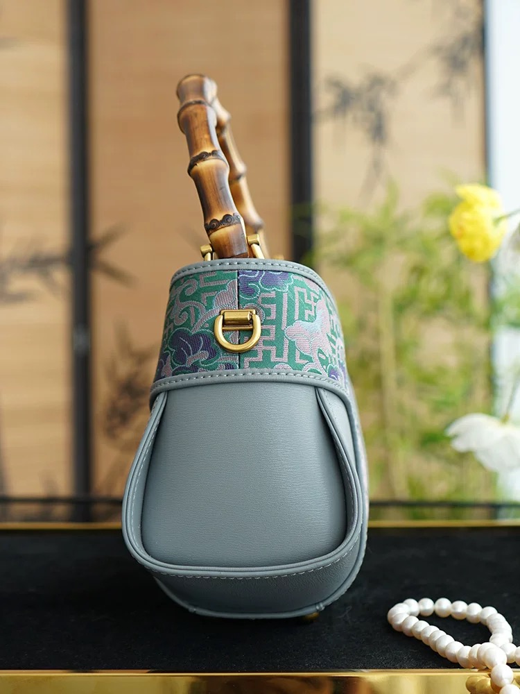 Song Brocade Bamboo Joint Bag - Image 3