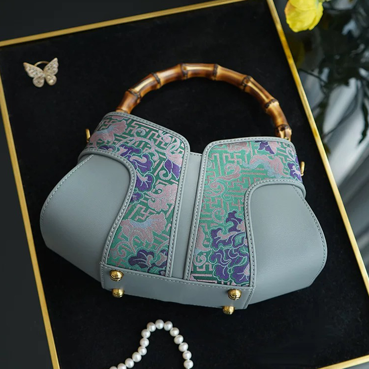 Song Brocade Bamboo Joint Bag - Image 2