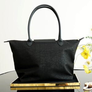 Gambiered Guangdong Gauze Vintage Tote Bag