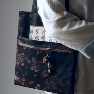 Gambiered Guangdong Gauze Handbag