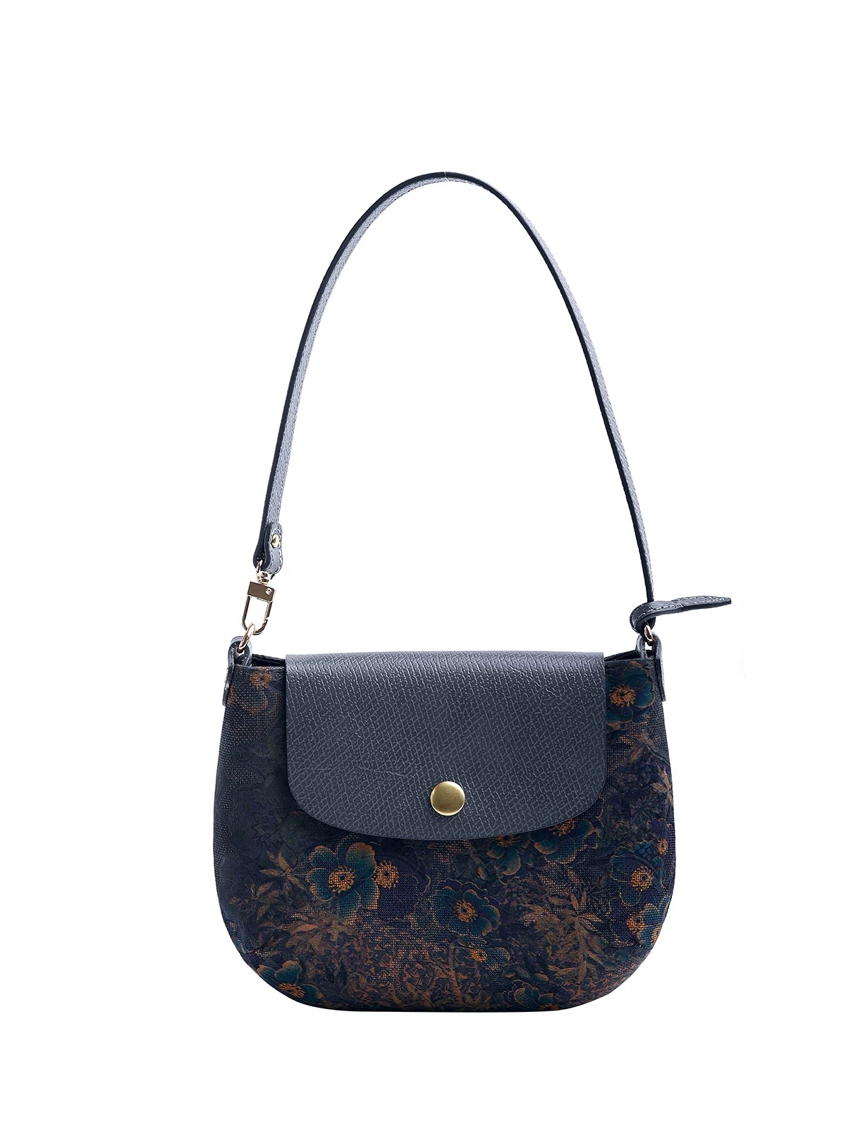 Gambiered Guangdong Gauze Cowhide Leather Handbag 2# - Image 5