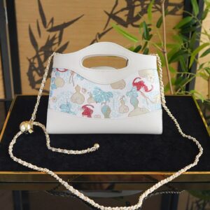 Song Brocade Mini Crossbody Bag- Colorful Guard Pattern