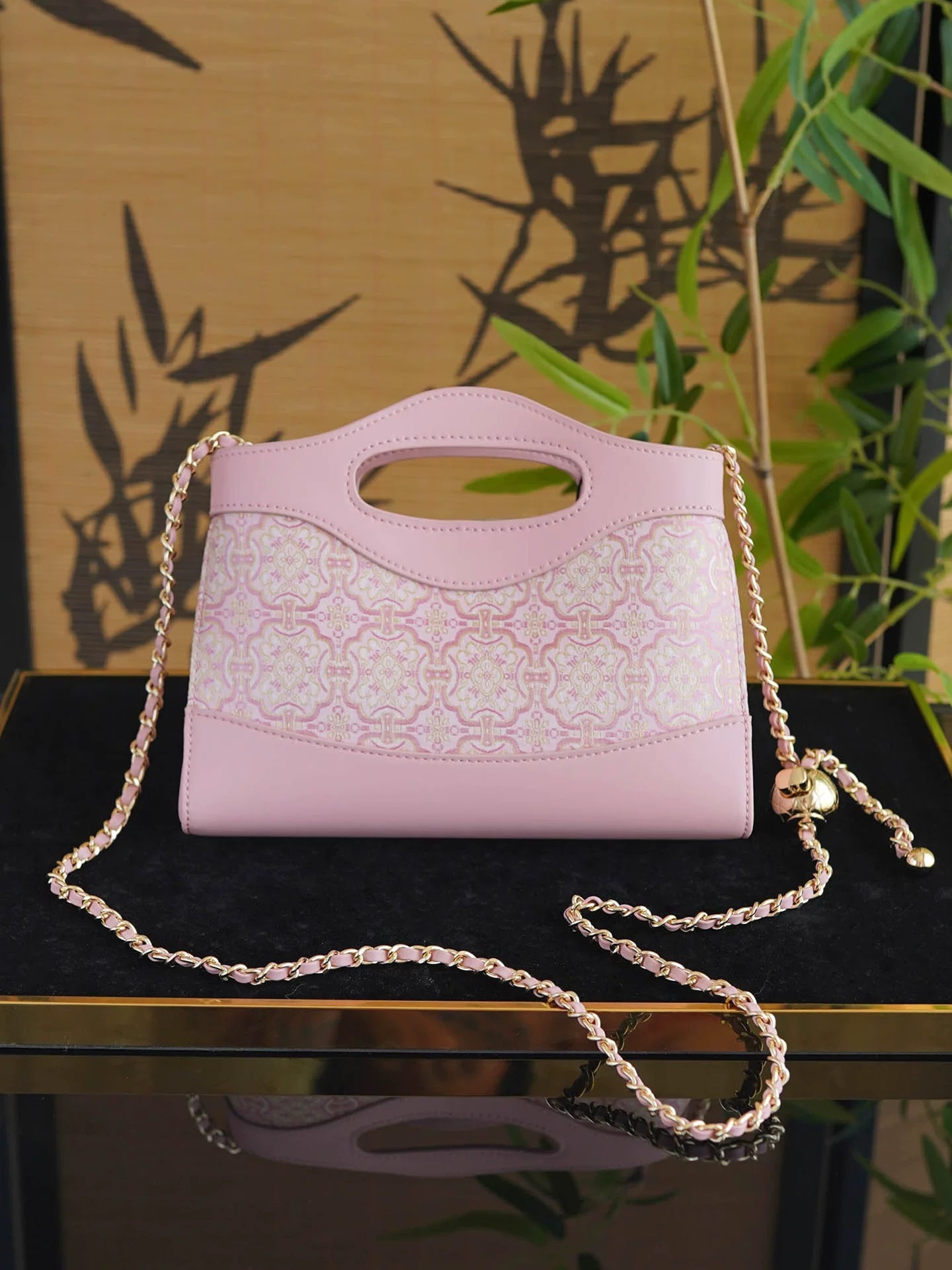 Song Brocade Mini Crossbody Bag- Ding Sheng Pattern