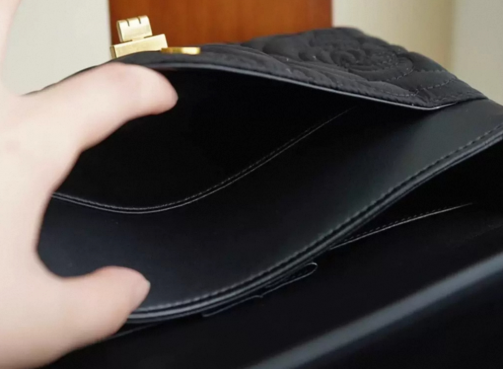Guangdong Gauze Crossbody Bag - Black - Image 8