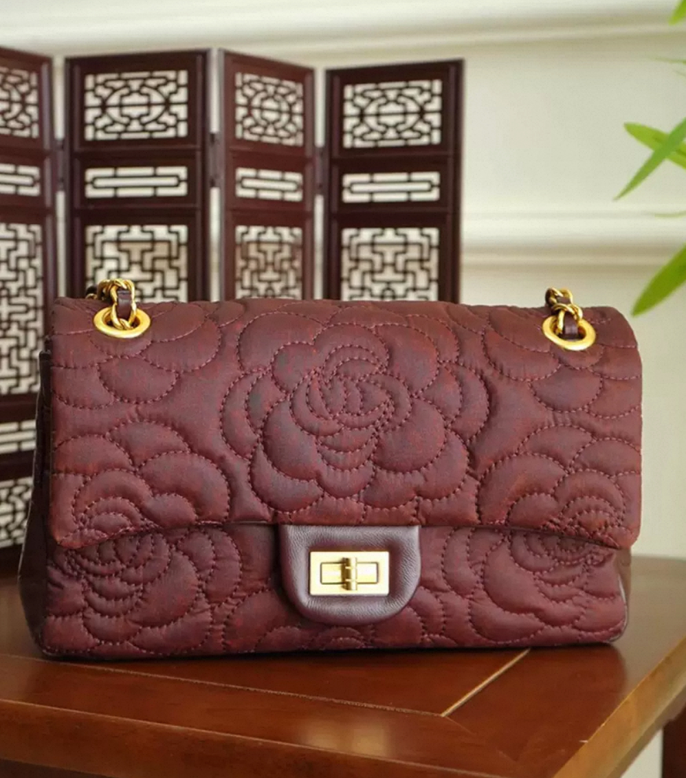 Guangdong Gauze Crossbody Bag - Brown